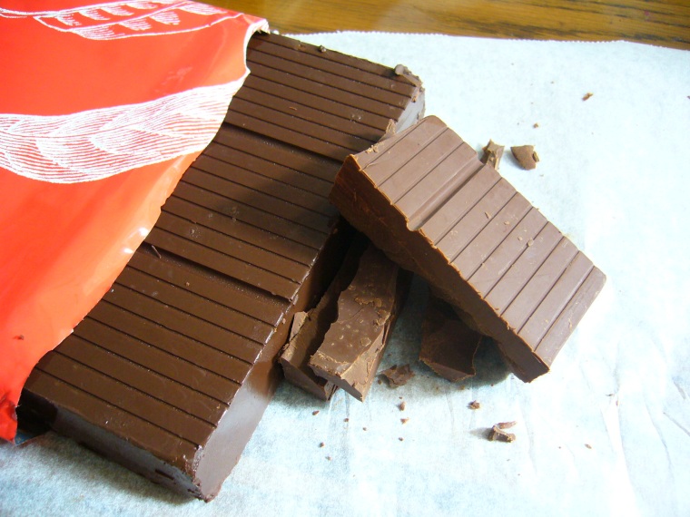 Chocolate này rất thông dụng, thường dùng để làm bánh làm kẹo
